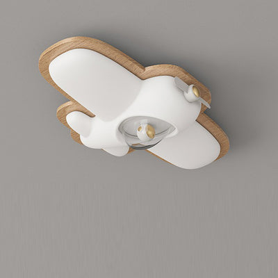 Luz de techo empotrada de madera creativa contemporánea para avión con LED PE para dormitorio 