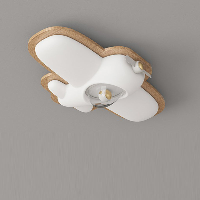 Luz de techo empotrada de madera creativa contemporánea para avión con LED PE para dormitorio 