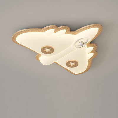 Luz de techo empotrada de madera creativa contemporánea para avión con LED PE para dormitorio 