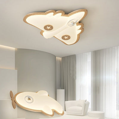 Luz de techo empotrada de madera creativa contemporánea para avión con LED PE para dormitorio 