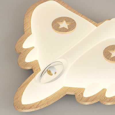 Luz de techo empotrada de madera creativa contemporánea para avión con LED PE para dormitorio 