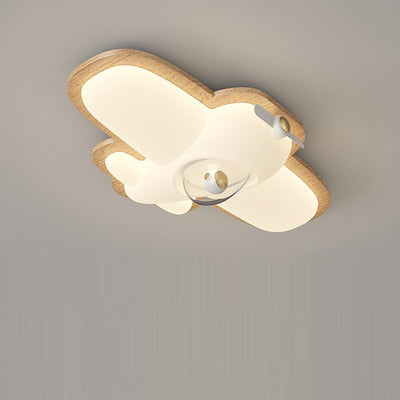 Luz de techo empotrada de madera creativa contemporánea para avión con LED PE para dormitorio 