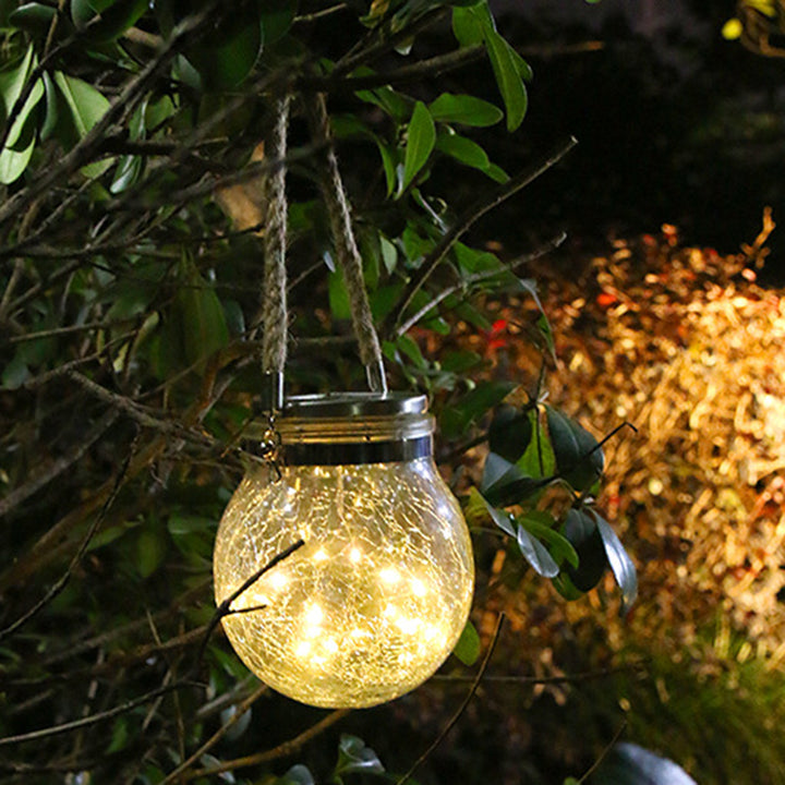 Lumière extérieure LED en verre en acier inoxydable solaire Art déco moderne pour jardin 