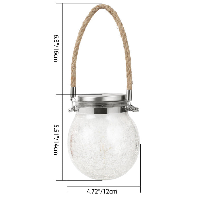 Modern Art Deco Solar Orb Stainless Steel Glass LED Outdoor Light For Garden