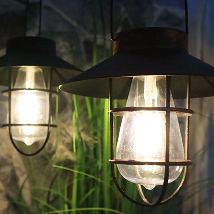 Lumière extérieure LED en fer et plastique solaire cylindrique minimaliste moderne pour jardin 