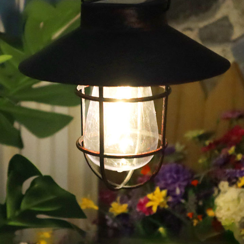 Lumière extérieure LED en fer et plastique solaire cylindrique minimaliste moderne pour jardin 