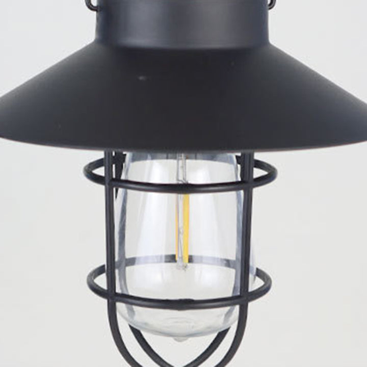 Lumière extérieure LED en fer et plastique solaire cylindrique minimaliste moderne pour jardin 
