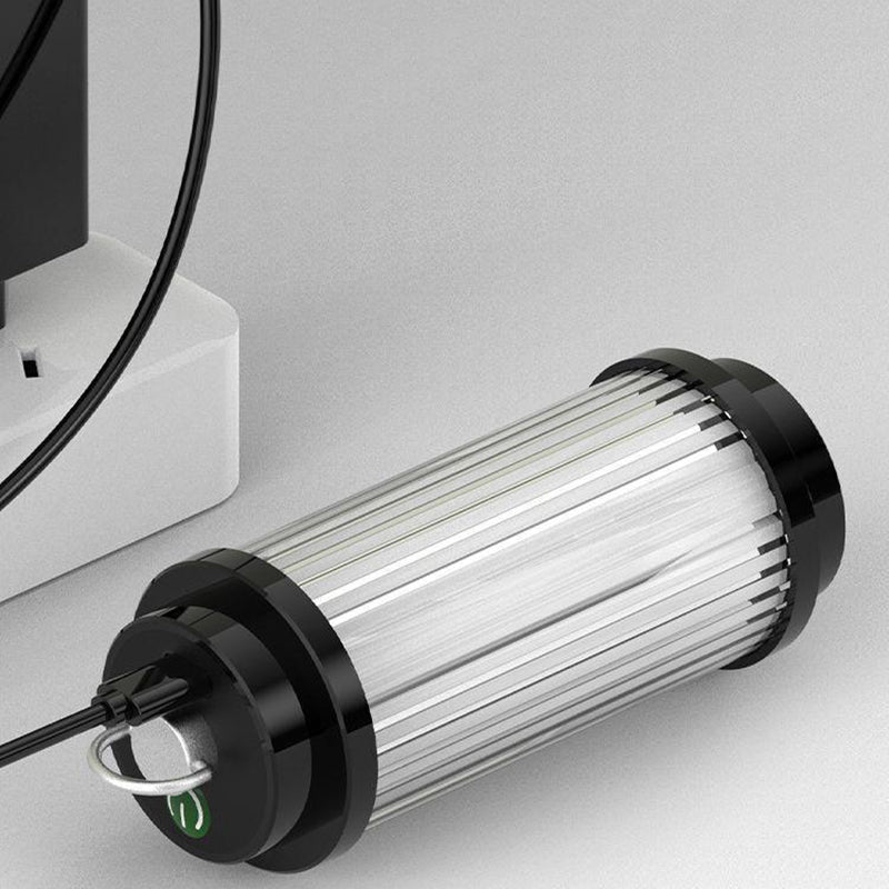 ضوء خارجي LED USB ABS معدني أسطواني محمول حديث بسيط للحديقة 