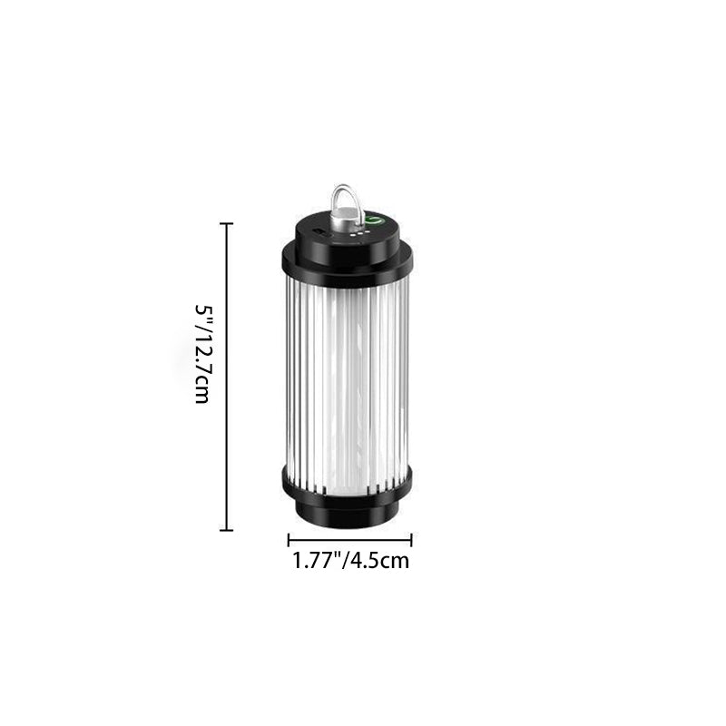 ضوء خارجي LED USB ABS معدني أسطواني محمول حديث بسيط للحديقة 