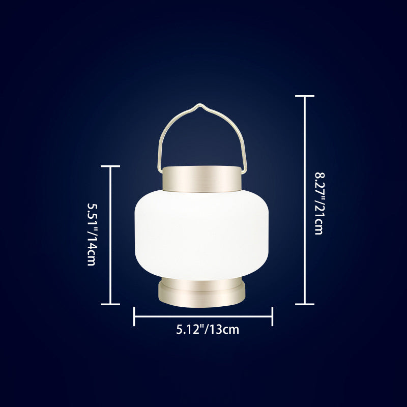 ضوء خارجي LED معدني أسطواني محمول مقاوم للماء يعمل بالطاقة الشمسية بتصميم بسيط وحديث للحديقة 