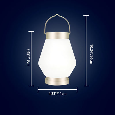 ضوء خارجي LED معدني أسطواني محمول مقاوم للماء يعمل بالطاقة الشمسية بتصميم بسيط وحديث للحديقة 
