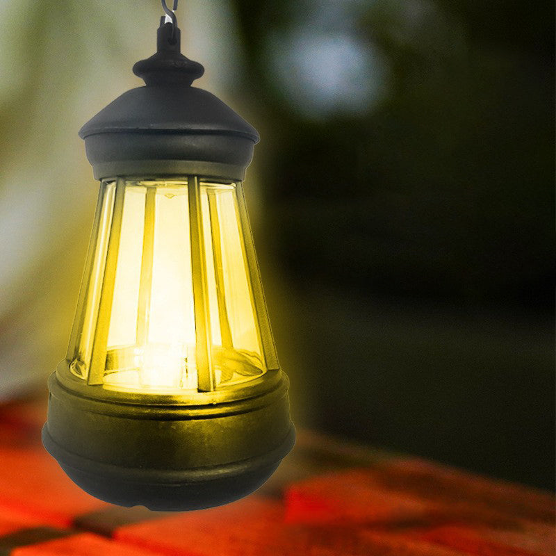 ضوء LED خارجي للحديقة من الحديد على شكل برج دائري محمول بالطاقة الشمسية بتصميم حديث وبسيط 
