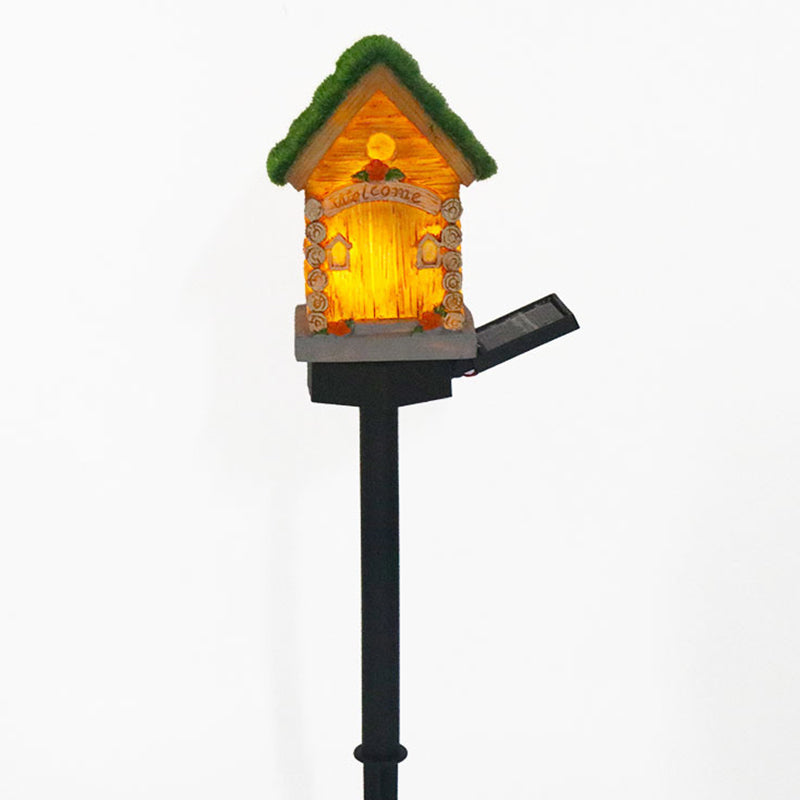 Lumière extérieure LED pour jardin en résine PP de maison solaire Art Déco moderne 