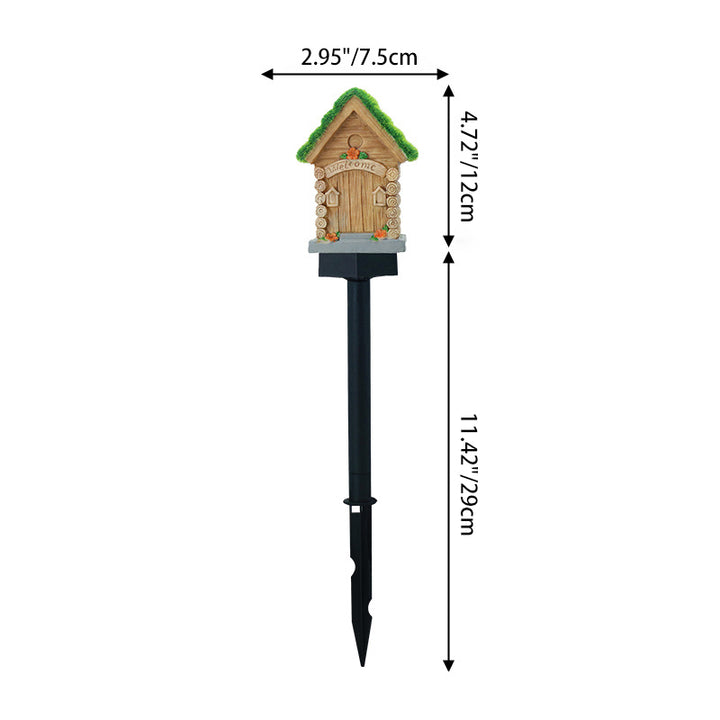 Lumière extérieure LED pour jardin en résine PP de maison solaire Art Déco moderne 