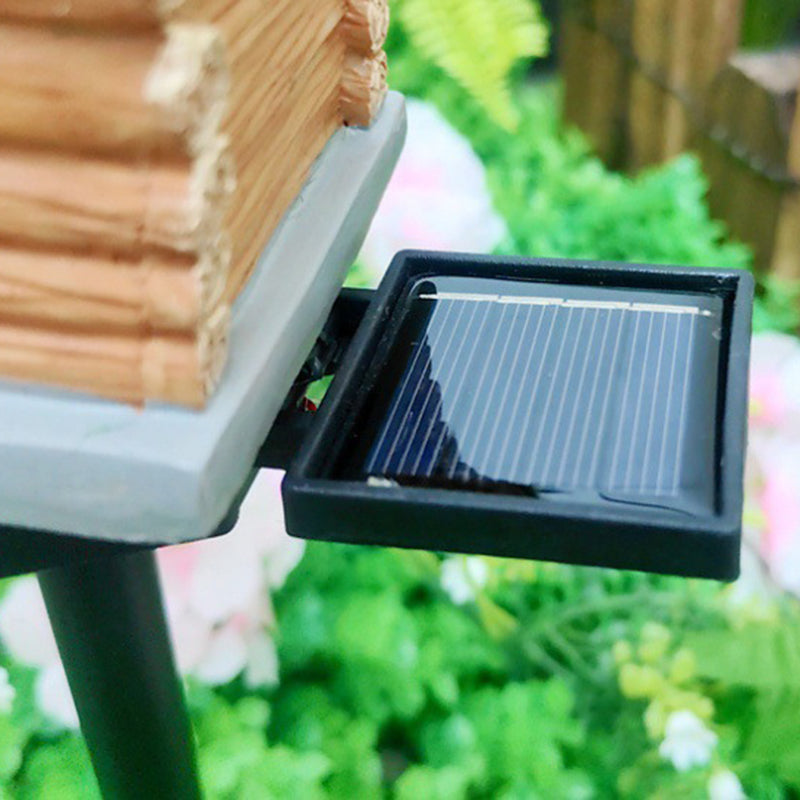 Lumière extérieure LED pour jardin en résine PP de maison solaire Art Déco moderne 
