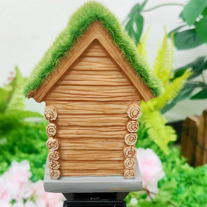 Lumière extérieure LED pour jardin en résine PP de maison solaire Art Déco moderne 