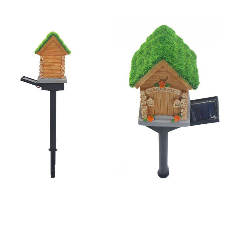 Lumière extérieure LED pour jardin en résine PP de maison solaire Art Déco moderne 