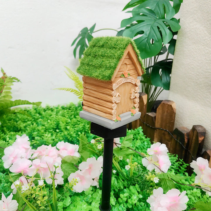 Lumière extérieure LED pour jardin en résine PP de maison solaire Art Déco moderne 