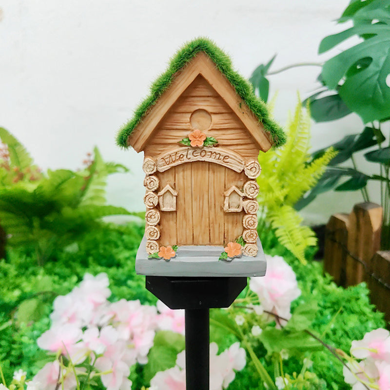 Lumière extérieure LED pour jardin en résine PP de maison solaire Art Déco moderne 