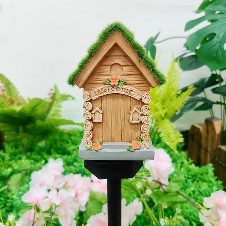 Lumière extérieure LED pour jardin en résine PP de maison solaire Art Déco moderne 