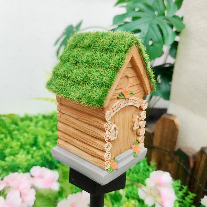 Lumière extérieure LED pour jardin en résine PP de maison solaire Art Déco moderne 
