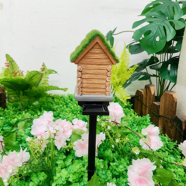Lumière extérieure LED pour jardin en résine PP de maison solaire Art Déco moderne 