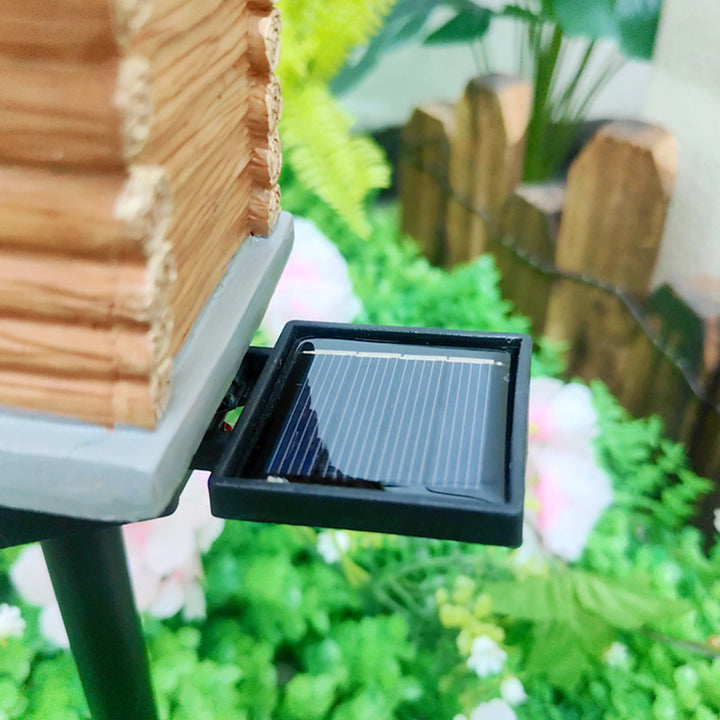 Lumière extérieure LED pour jardin en résine PP de maison solaire Art Déco moderne 