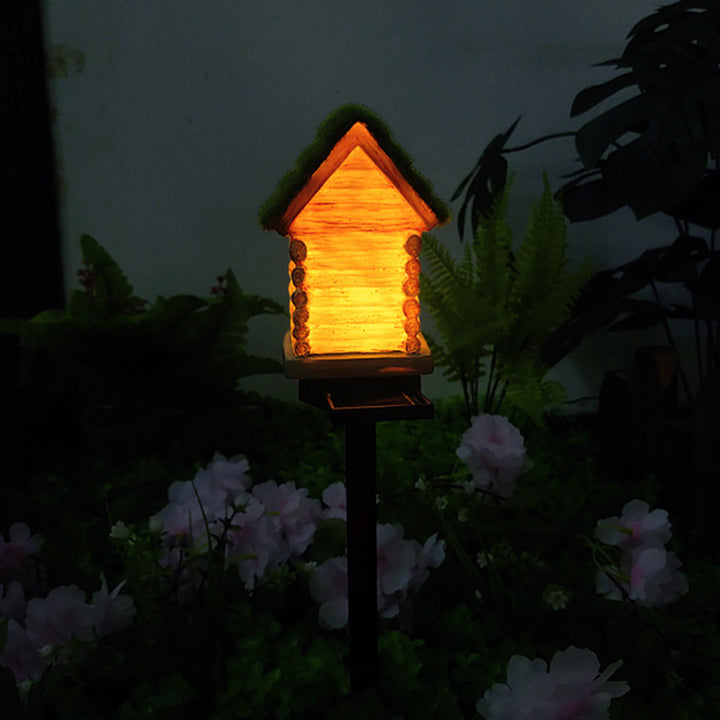 Lumière extérieure LED pour jardin en résine PP de maison solaire Art Déco moderne 