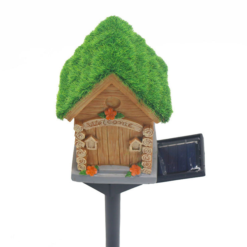 Lumière extérieure LED pour jardin en résine PP de maison solaire Art Déco moderne 