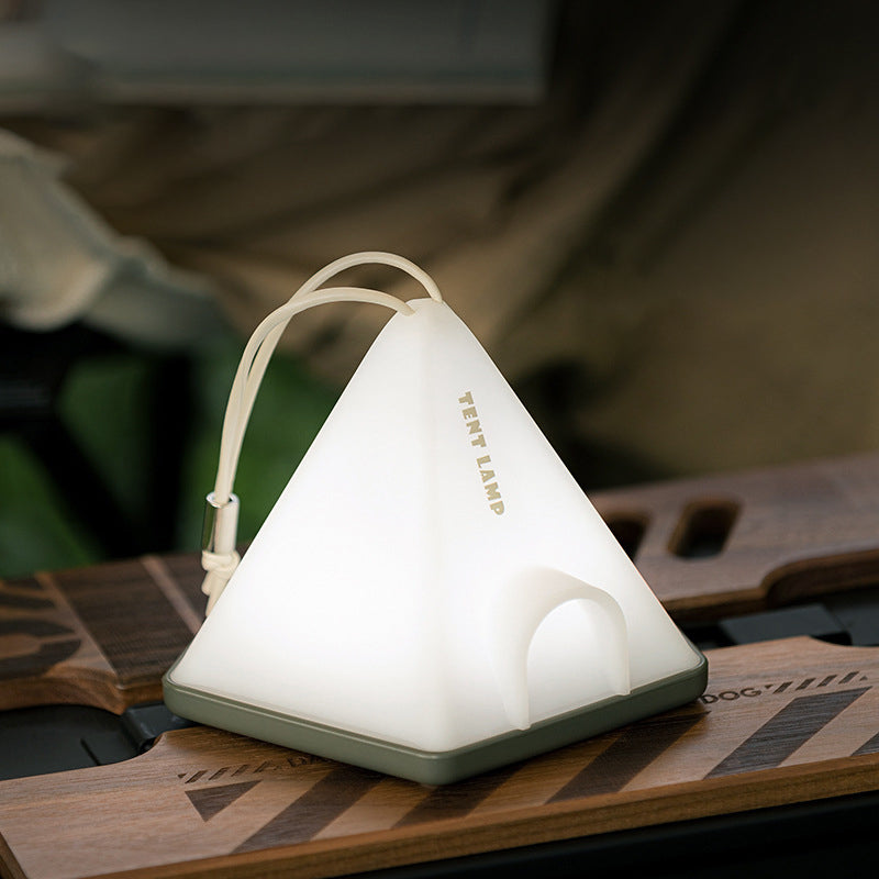 Luz LED para exteriores con forma de triángulo de tienda creativa contemporánea ABS PP para patio exterior 