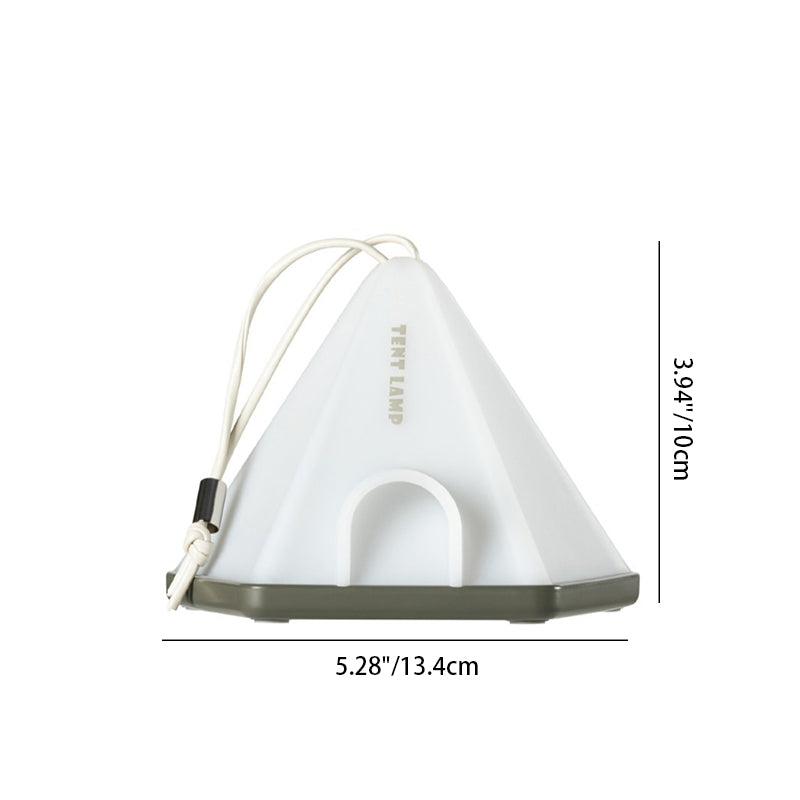 Luz LED para exteriores con forma de triángulo de tienda creativa contemporánea ABS PP para patio exterior 