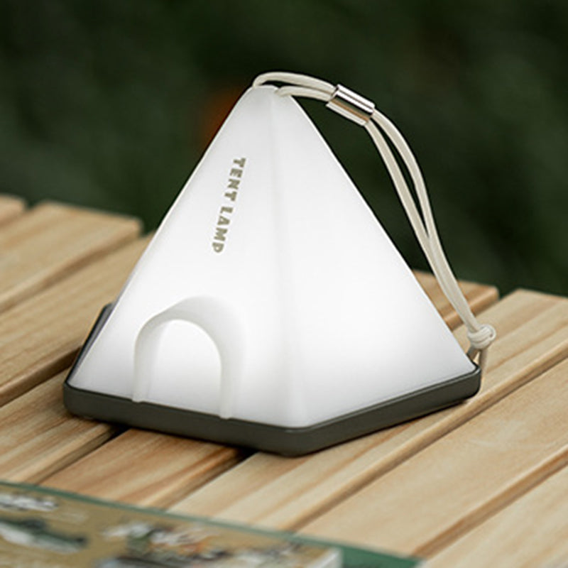 Luz LED para exteriores con forma de triángulo de tienda creativa contemporánea ABS PP para patio exterior 