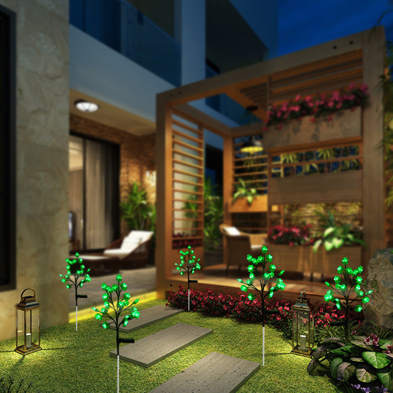 ضوء LED خارجي من الفولاذ المقاوم للصدأ والبلاستيك على شكل البرسيم المقاوم للماء بتصميم آرت ديكو الحديث للحديقة 