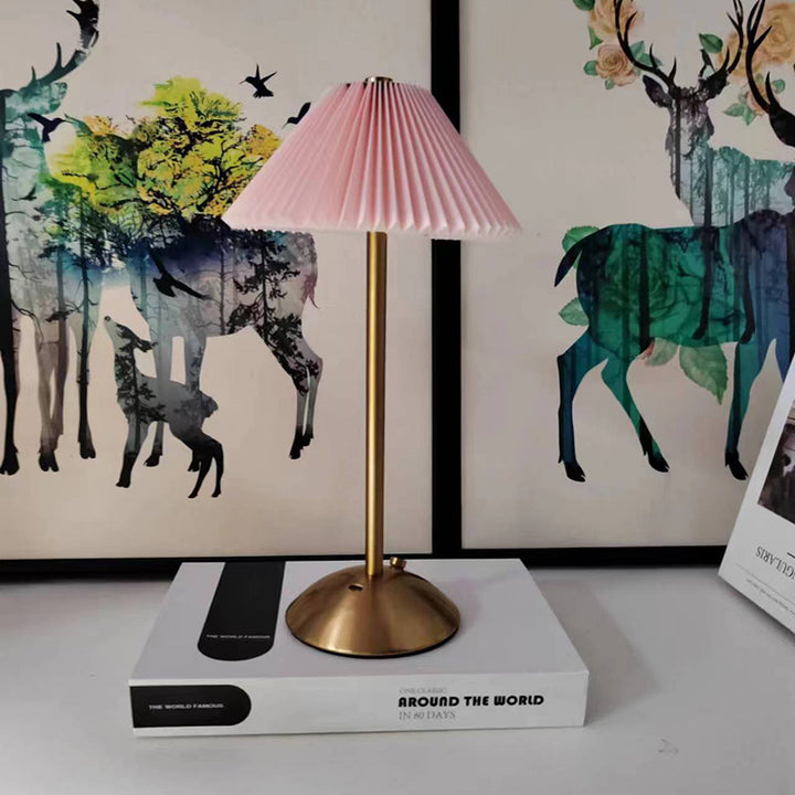 現代的なミニマリストのキノコ型ラウンドプラスチックメタルLEDテーブルランプ（寝室用） 