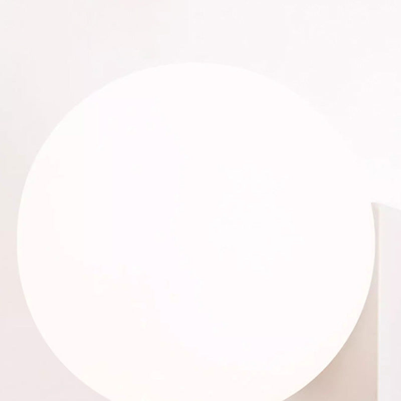 Moderne Einfachheit rechteckige Kugel Aluminium ABS 1-Licht Wandleuchte Lampe für Schlafzimmer 