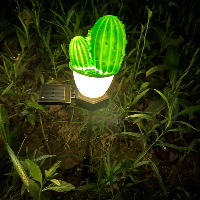pineapple plant light Contemporary Creative Solar Pineapple Animal Cactus Plastic Stainless – BulbSquare