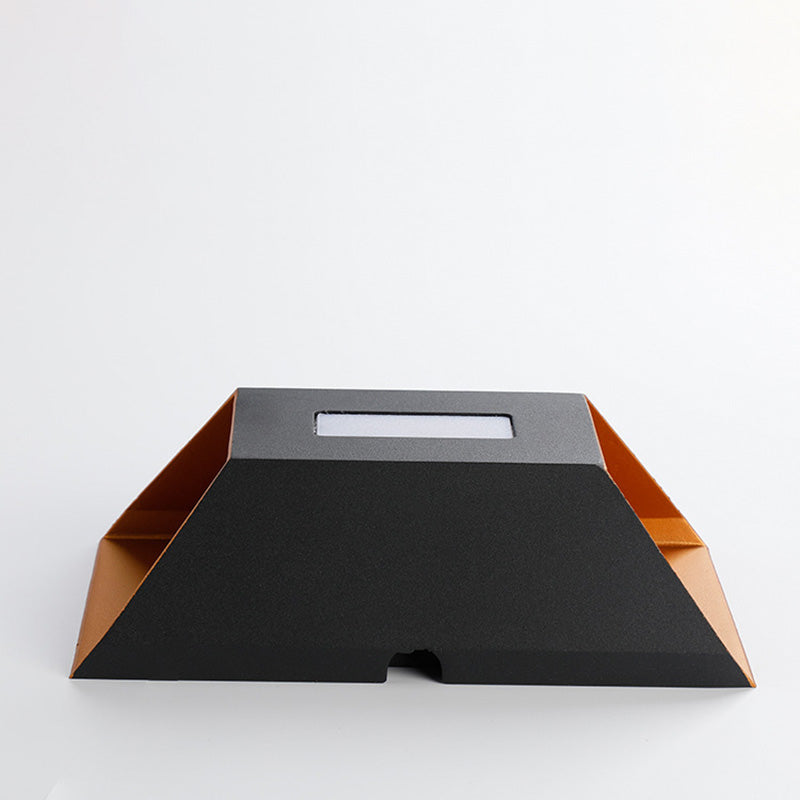 Aplique de pared LED trapezoidal rectangular de aluminio impermeable minimalista moderno para patio exterior 