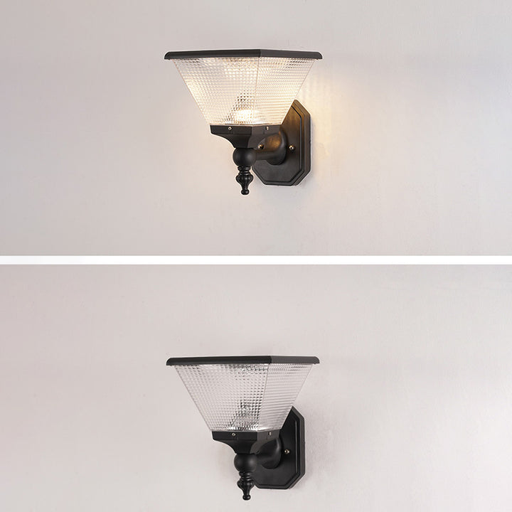 Applique murale LED en aluminium PC carré rond étanche à l&