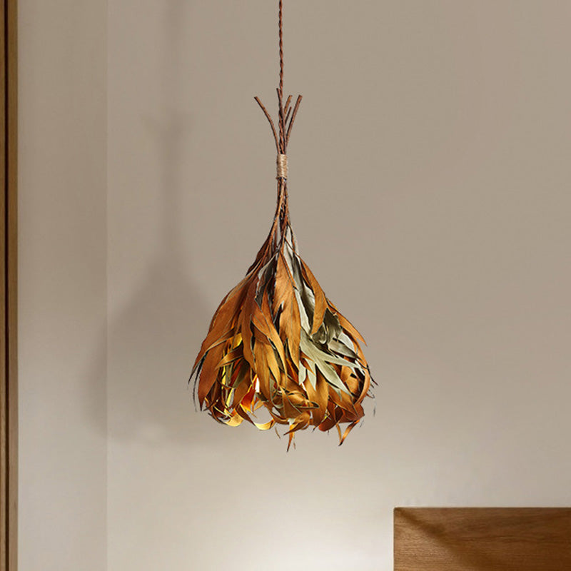 Zeitgenössische Retro-Pendelleuchte mit rundem Kegelblatt und 1 Licht für das Wohnzimmer 