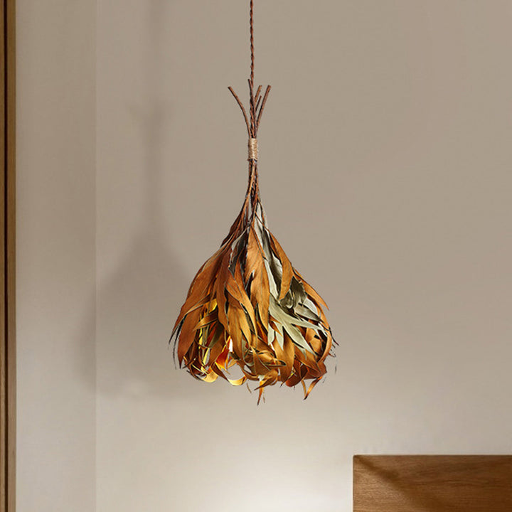 Zeitgenössische Retro-Pendelleuchte mit rundem Kegelblatt und 1 Licht für das Wohnzimmer 