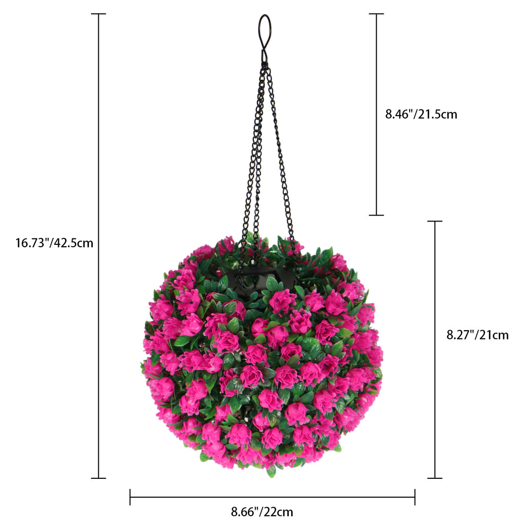 Moderne Art Deco Runde Blume Bouquet Kunststoff LED Außenleuchte für Garten 