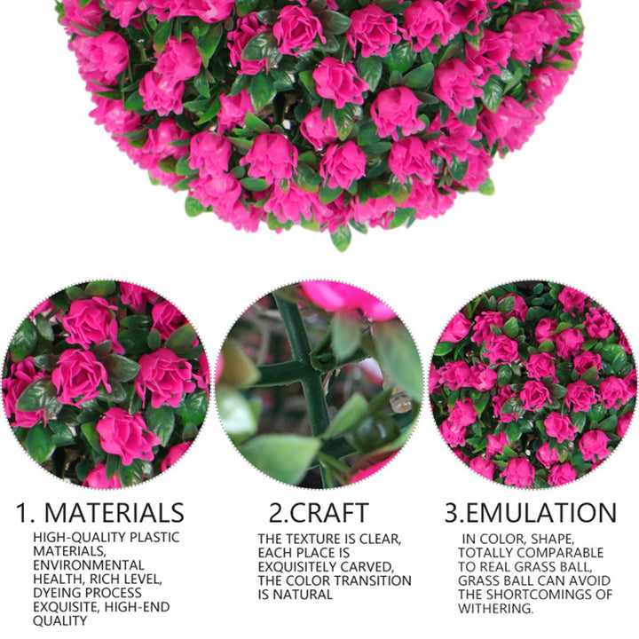 Moderne Art Deco Runde Blume Bouquet Kunststoff LED Außenleuchte für Garten 