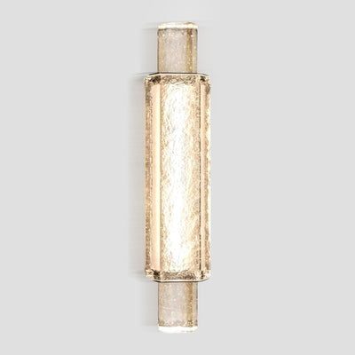 Applique Murale Moderne en Verre et Fer Cylindrique de Luxe avec LED pour Salon 