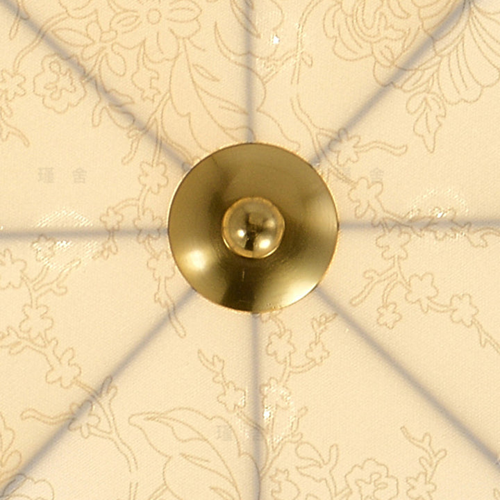Plafonnier traditionnel rond en tissu imprimé en fer à 3/4/5 lumières pour chambre 