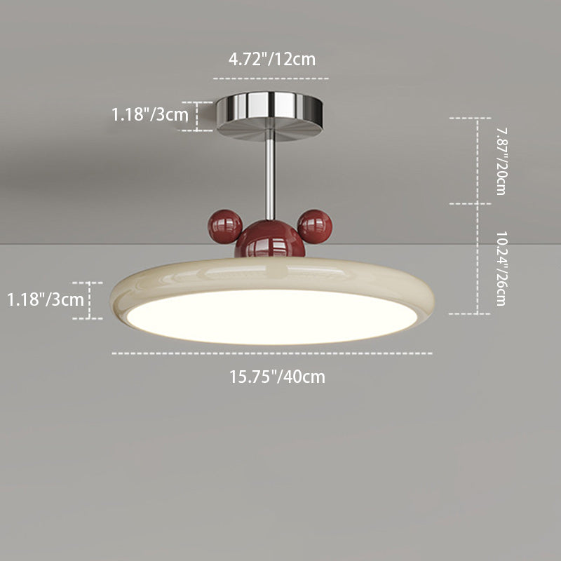 Zeitgenössische kreative runde Scheibeneisen PE LED Pendelleuchte für Wohnzimmer 