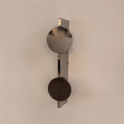 Zeitgenössische kreative rechteckige runde Ripple Light Aluminium Edelstahl Wandleuchte Lampe für Wohnzimmer 