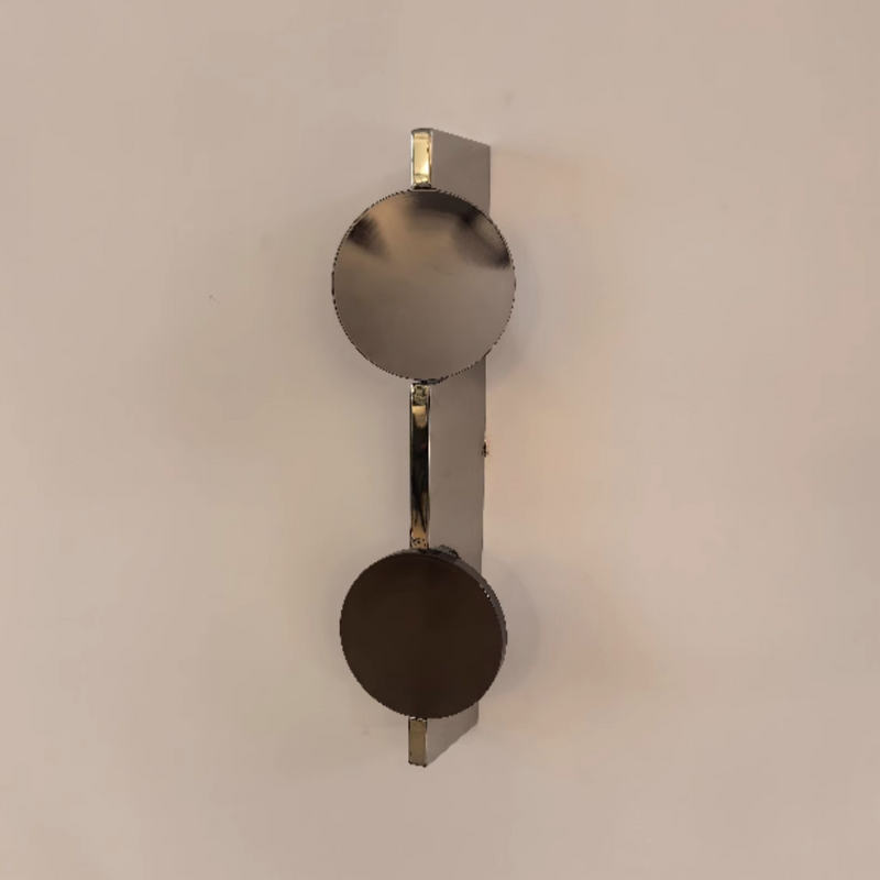 Zeitgenössische kreative rechteckige runde Ripple Light Aluminium Edelstahl Wandleuchte Lampe für Wohnzimmer 