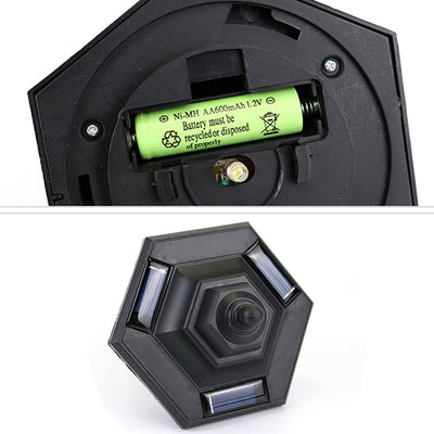 Lámpara de Aplique de Pared LED de Plástico Hexagonal Impermeable Solar de Simplicidad Moderna para Patio Exterior 