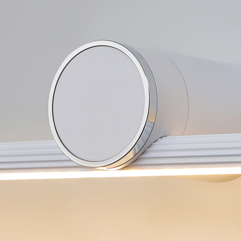 Applique Murale Moderne Minimaliste Long Cylindre en Aluminium et Fer avec LED pour Salle de Bain 