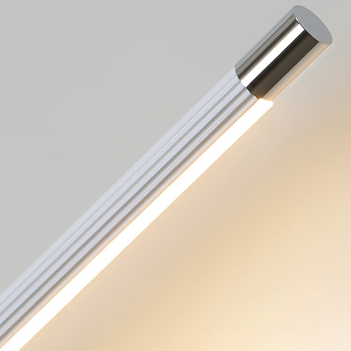 Applique Murale Moderne Minimaliste Long Cylindre en Aluminium et Fer avec LED pour Salle de Bain 